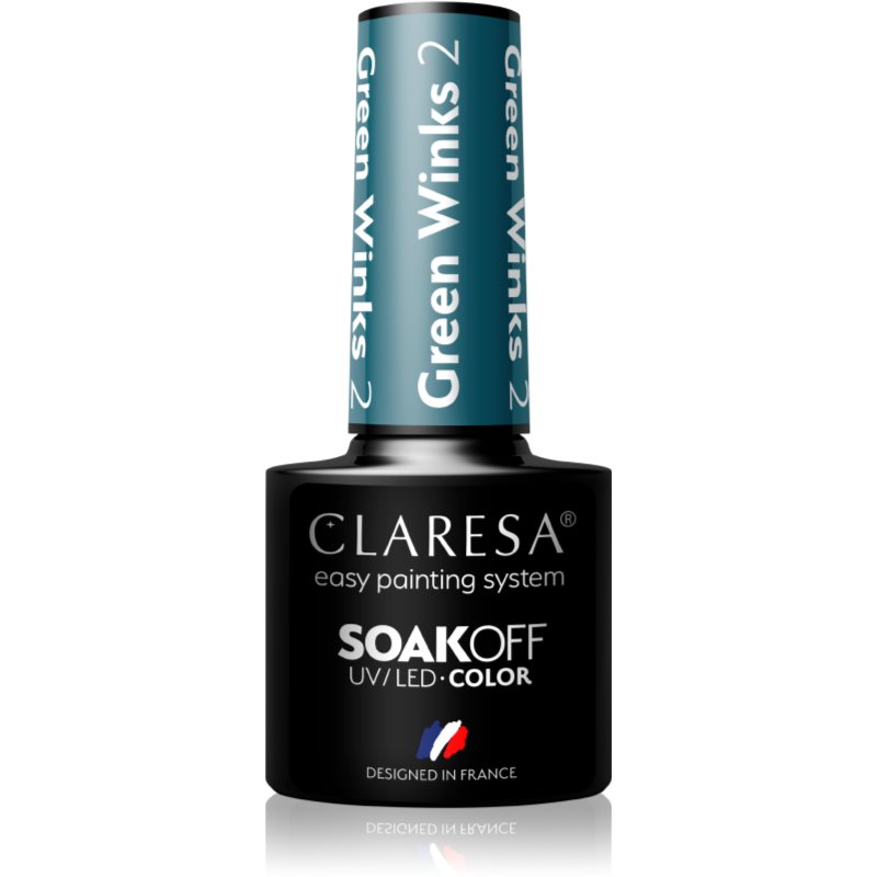 CLARESA LAKIER HYBRYDOWY 5ml GREEN WINKS 2