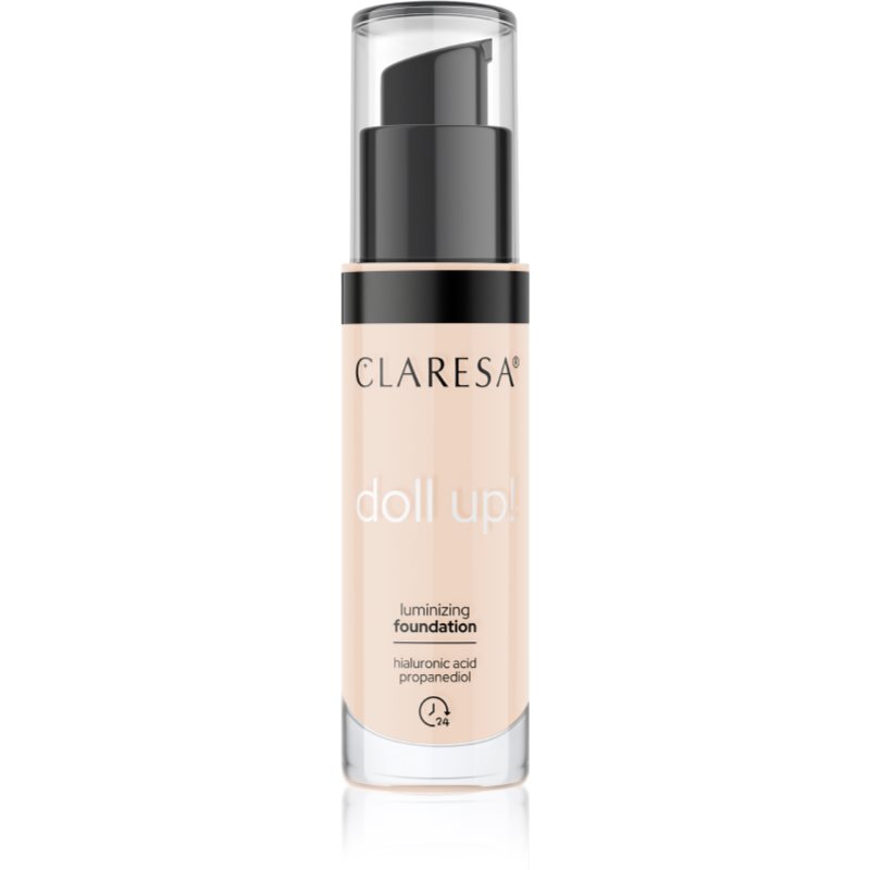 CLARESA - DOLL UP! - LUMINIZING FOUNDATION - Rozświetlający podkład do twarzy - 34 g - 03 - LIGHT-MEDIUM