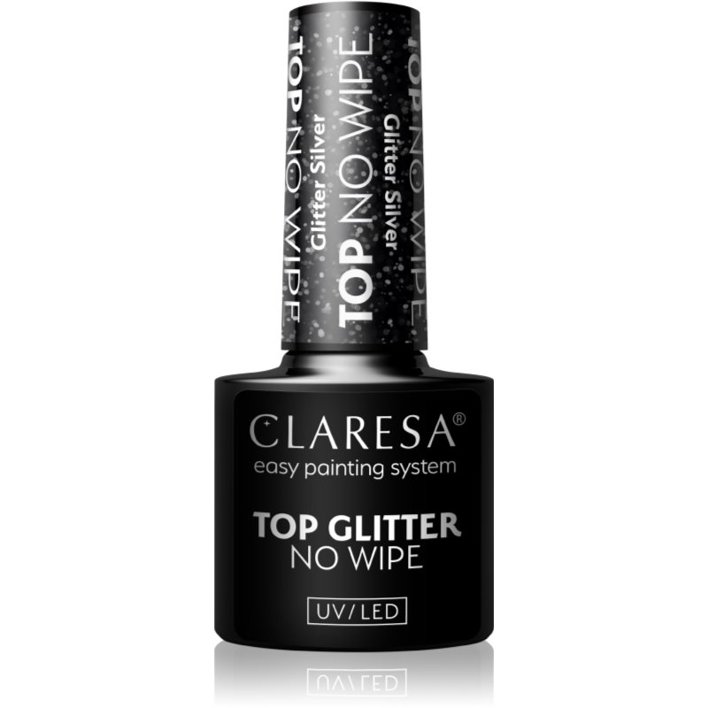 Claresa Top No Wipe Glitter Silver srebrny brokat