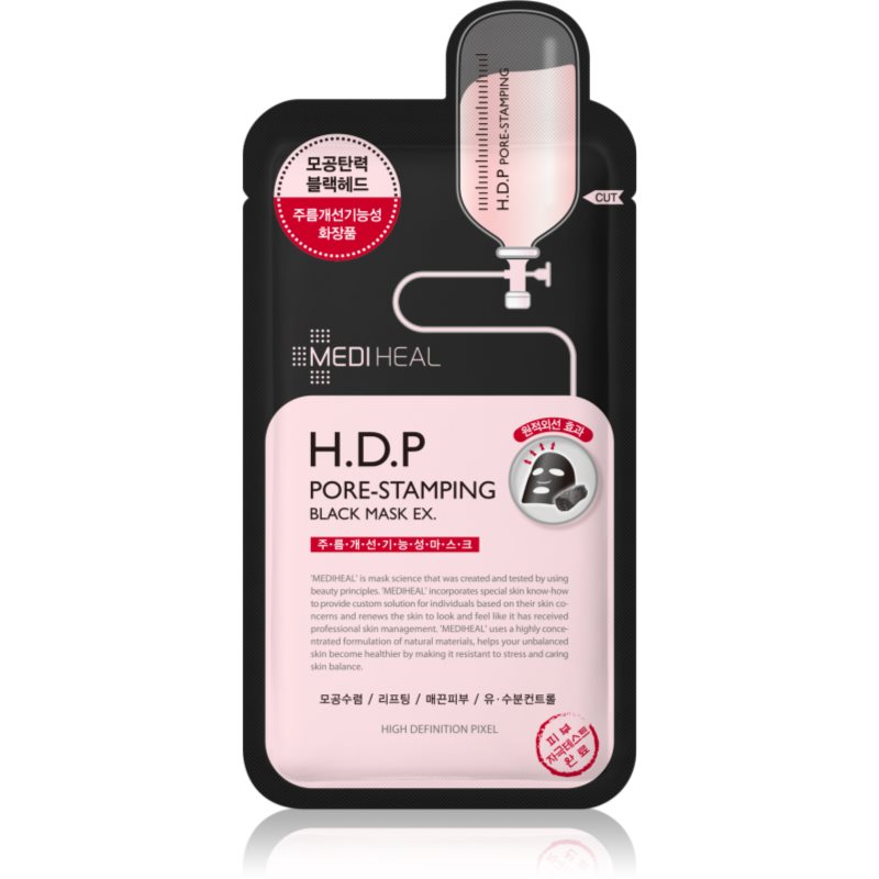 Mediheal H.D.P Pore-Stamping Black Mask EX 25 ml Czarna maska oczysczająca pory Mediheal