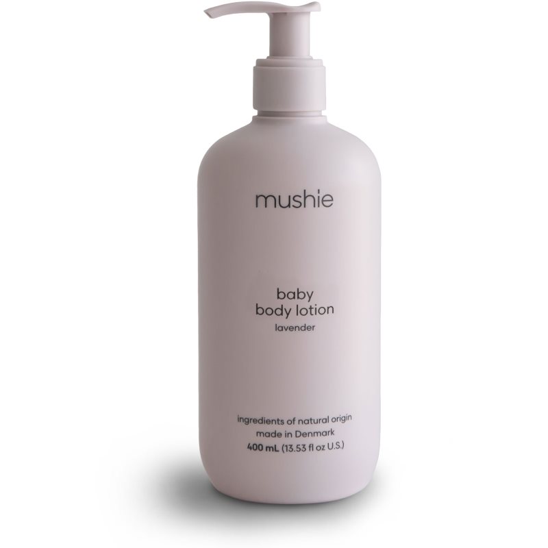 Mushie Organic Baby nawilżające mleczko do ciała dla dzieci od urodzenia Lavender 400 ml