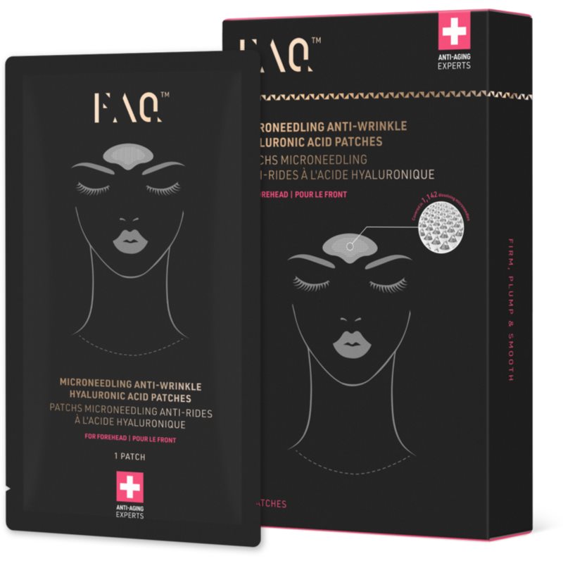 FOREO FAQ™ Microneedling Anti-Wrinkle plastry przeciwzmarszczkowe na czoło z kwasem hialuronowym 3 szt.