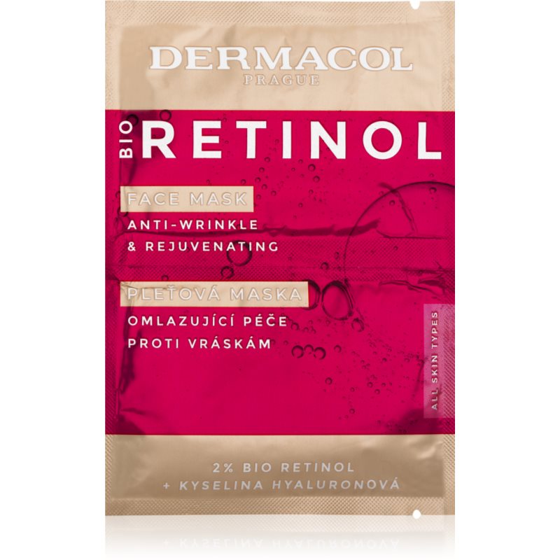 DERMACOL Bio Retinol Face Mask Przeciwzmarszczkowa Maska Do Twarzy 16ml