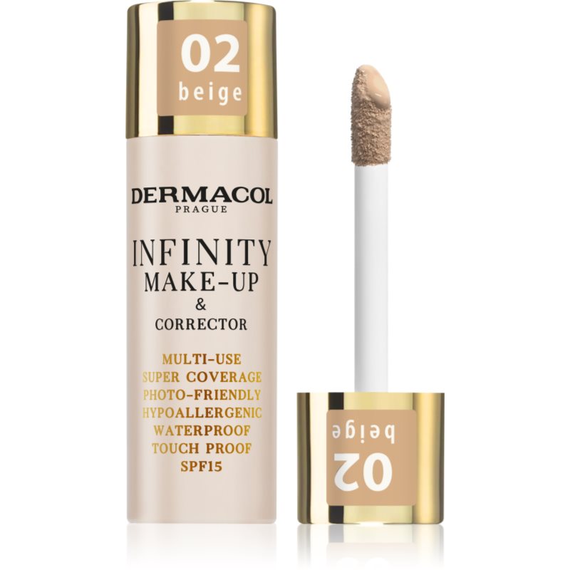 Dermacol Infinity Make-Up & Corrector podkład 20 g dla kobiet 02 Beige