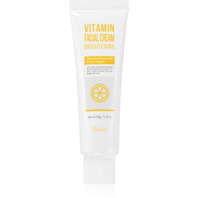Esfolio, Vitamin Facial Cream Brightening, Odżywczy krem do twarzy z witaminą C, 50ml