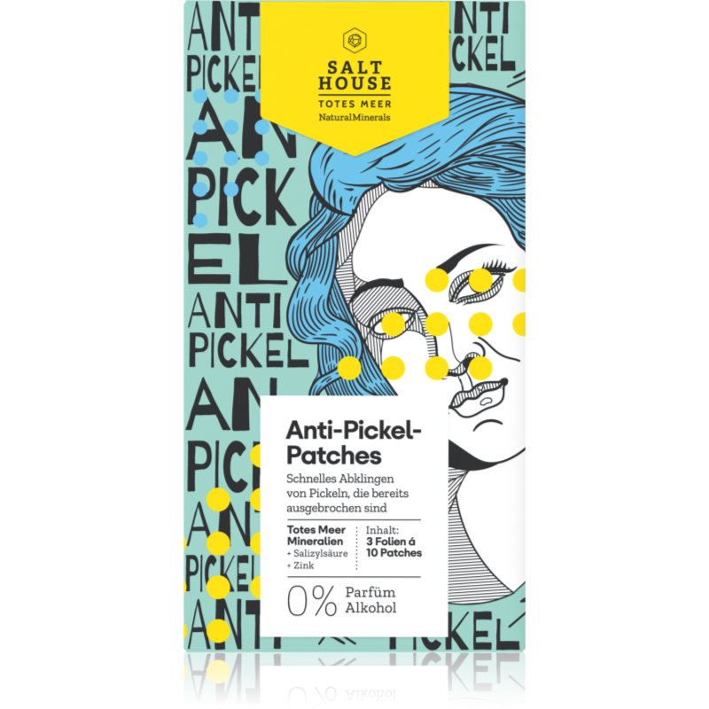 Salt House Natural Minerals Anti-pimple Patches plastry dla skóry problematycznej przeciw trądzikowi 30 szt.