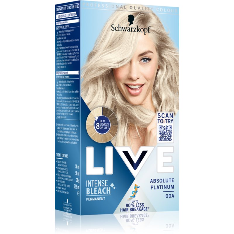 Schwarzkopf Live Farba do włosów Absolute Platinium 1szt