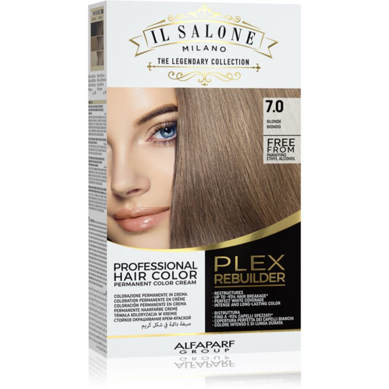 Alfaparf Milano Il Salone Milano Plex Rebuilder trwała farba do włosów odcień 7.0 - Blonde 1 szt.