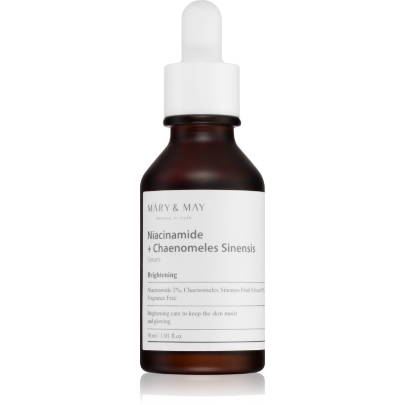 Mary&May Niacinamide + Chaenomeles Sinensis Serum serum o działaniu rozjaśniającym i normalizującym 30ml