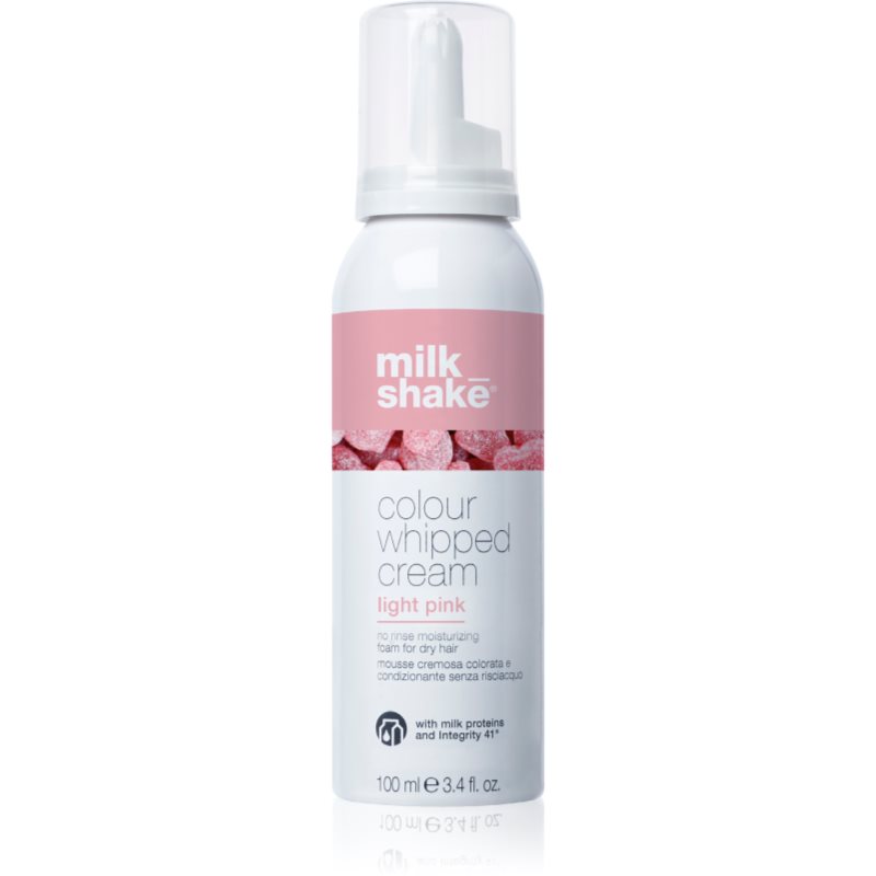 Milk Shake Colour Whipped Cream Light Pink 100ml Kolorowa Odżywcza Pianka Bez Spłukiwania