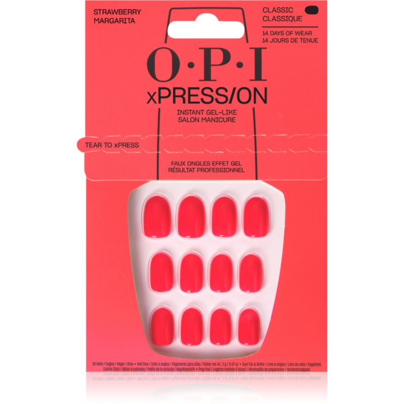 OPI xPRESS/ON, zestaw sztucznych paznokci, róż