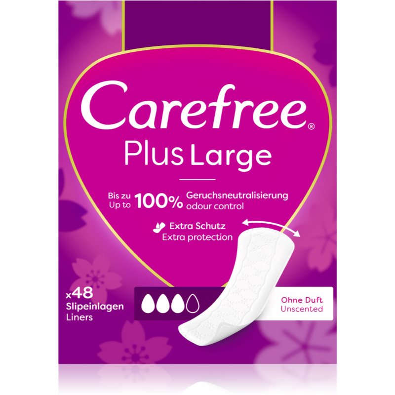 CAREFREE Plus Large Wkładki Higieniczne Light 48szt.