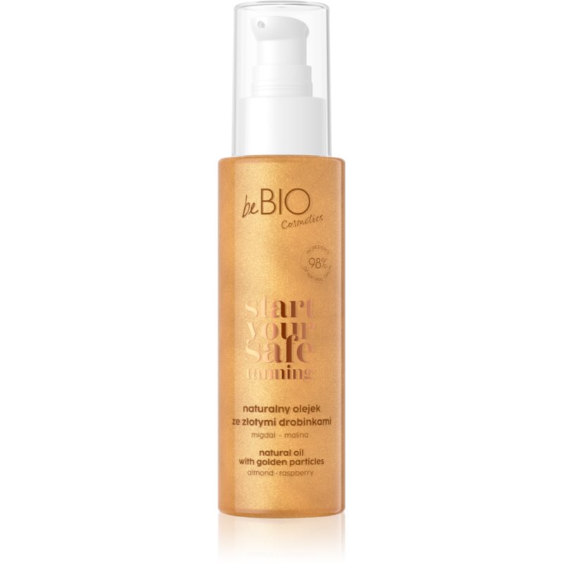beBIO - Start Your Safe Tanning - Natural Oil with Golden Particles - Naturalny olejek ze złotymi drobinkami - 100 ml