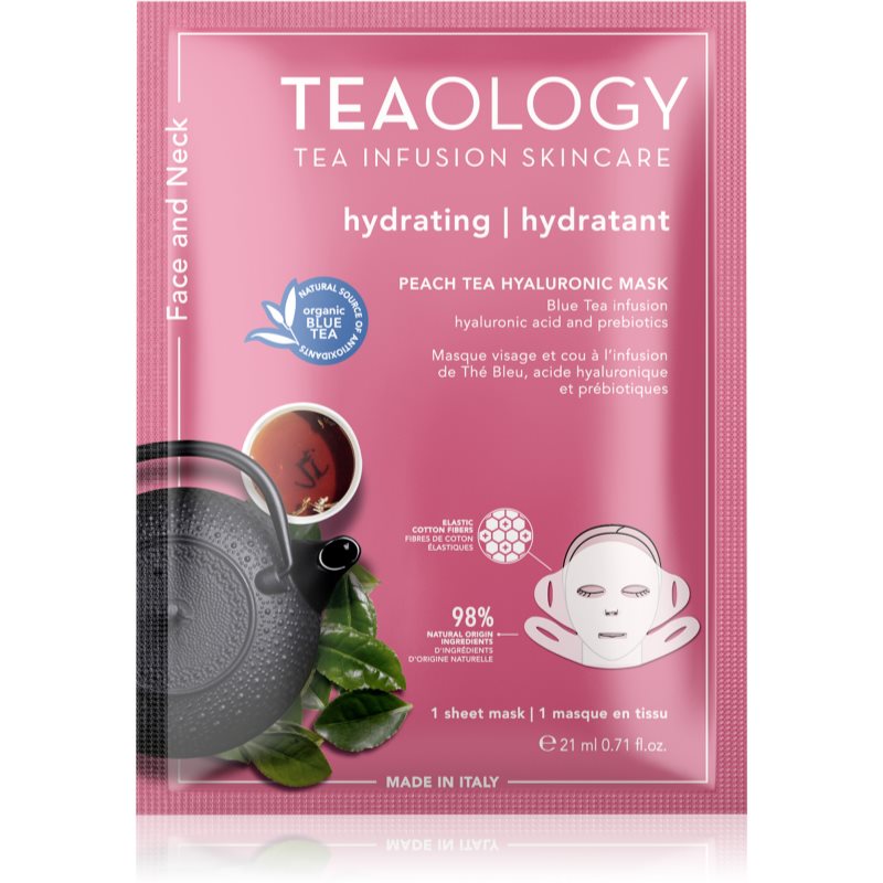 Teaology Maseczka hialuronowa z herbatą brzoskwiniową 21.0 ml