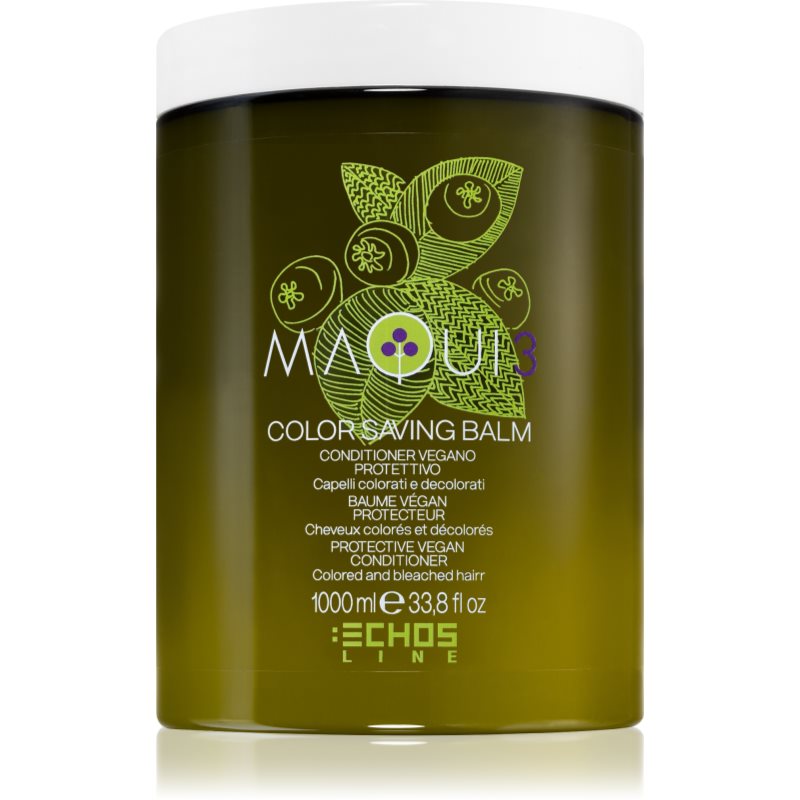 Echosline Maqui 3 Color Saving Balm Conditioner - wegańska odzywka do włosów farbowanych i rozjaśnianych, nawilża 1000ml