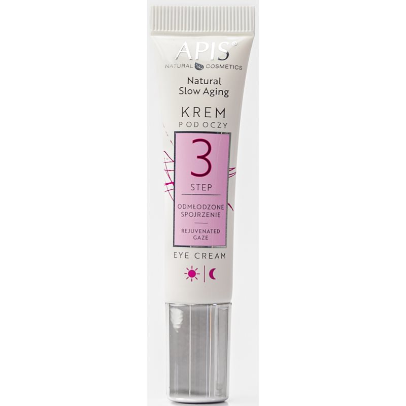 APIS Natural Slow Aging Krem Pod Oczy Odmłodzone Spojrzenie Step 3 15ml