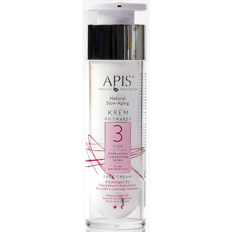 APIS Natural Slow Aging Krem Do Twarzy Wypełniona I Ujędrniona Skóra Step 3 50ml