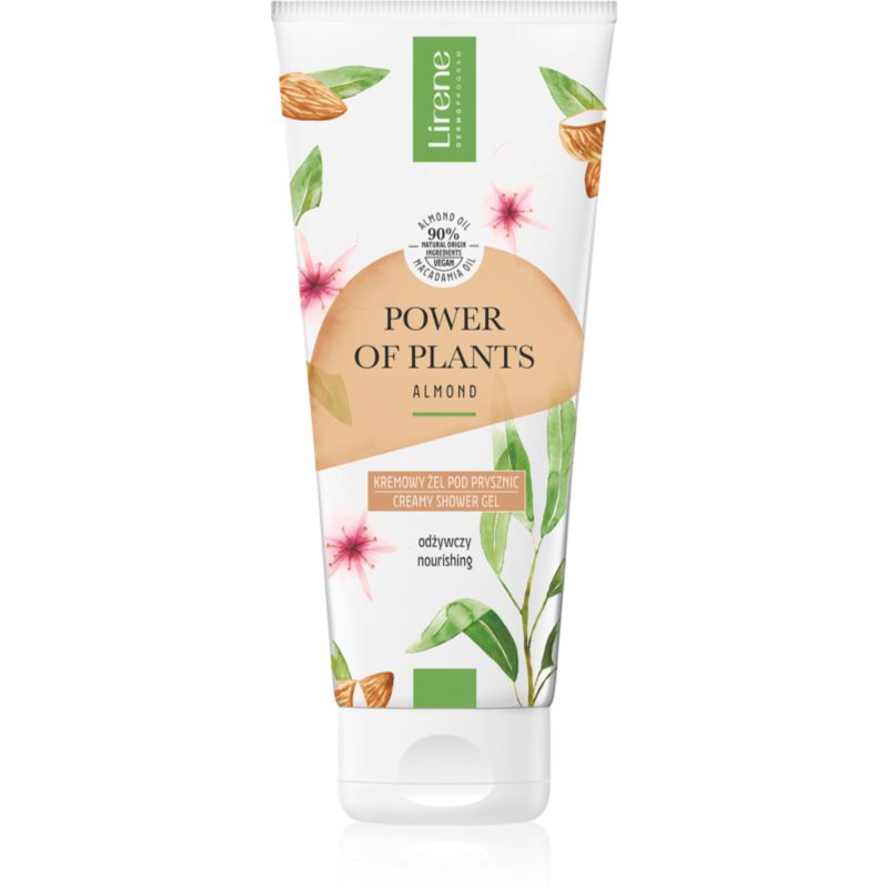 Lirene POWER OF PLANTS MIGDAŁ Kremowy żel pod prysznic 200 ml