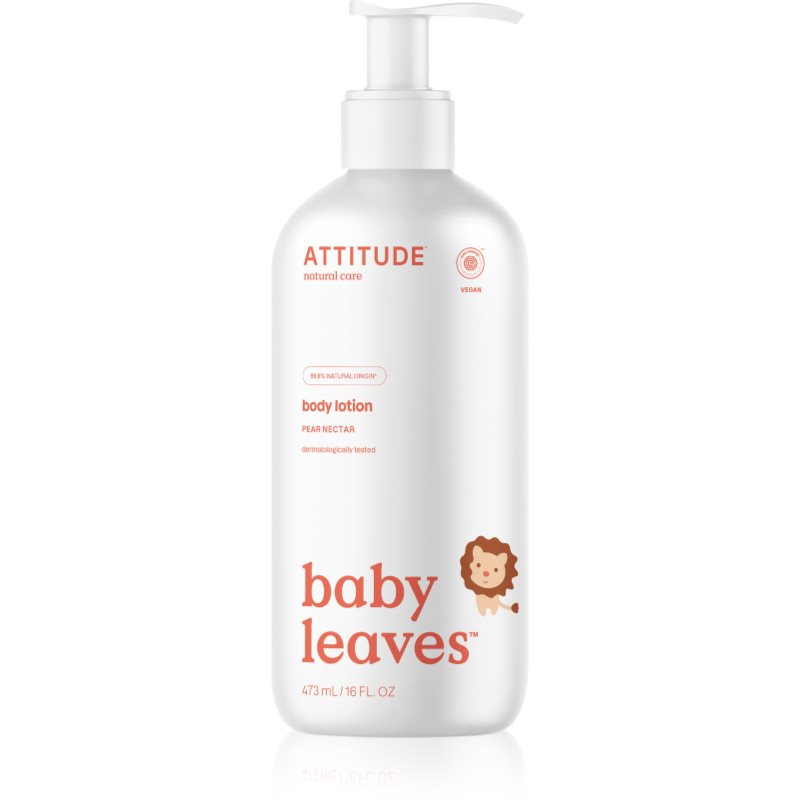Attitude Baby Leaves Pear Nectar naturalne mleczko do ciała dla dzieci 473 ml