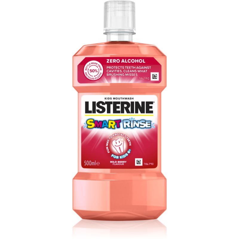LISTERINE Smart Rinse Płyn Do Płukania Jamy Ustnej Mild Berry 500ml