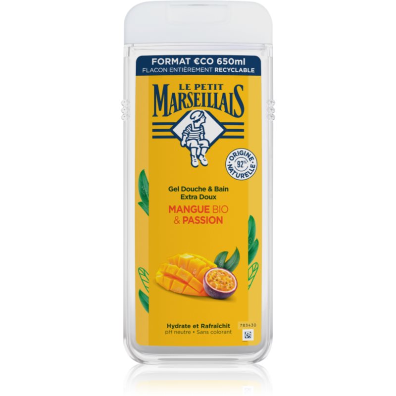 Le Petit Marseillais Extra Gentle Shower Gel Organic Mango & Passion Żel pod prysznic 650 ml