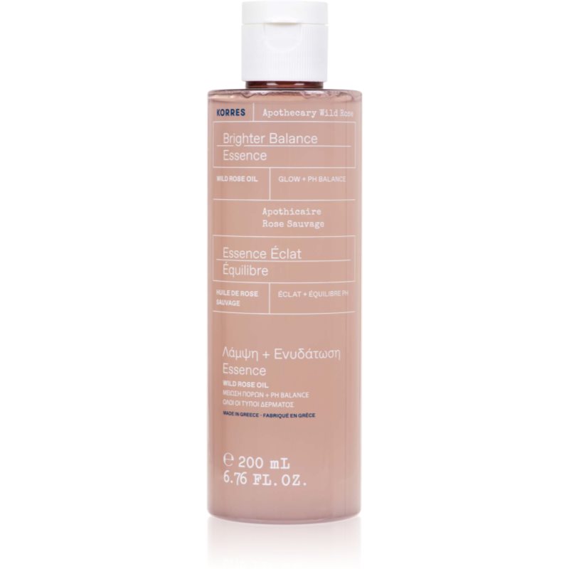Korres Korres Apothecary Wild Rose nawilżająca esencja do twarzy z olejkiem z dzikiej róży 200ml