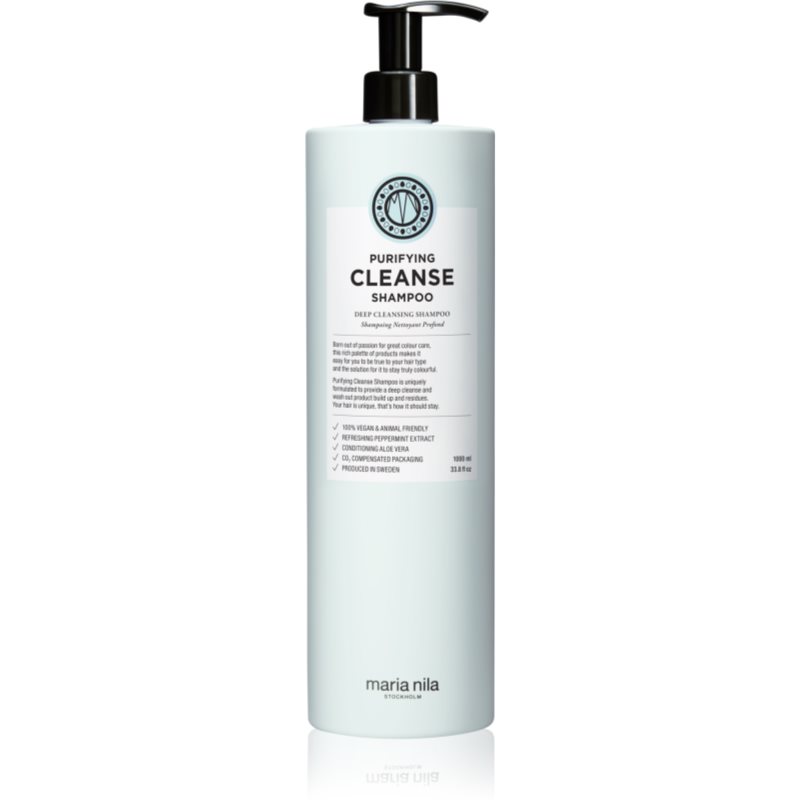 Maria Nila Purifying Cleanse szampon głęboko oczyszczający do wszystkich rodzajów włosów 1000 ml