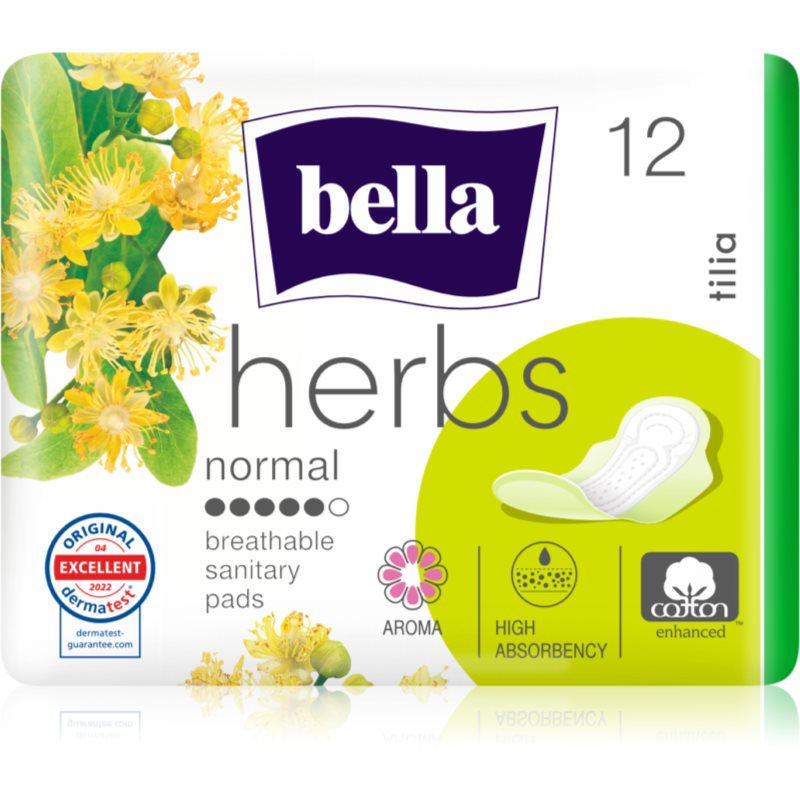 Bella Herbs Tilia podpaski higieniczne ze skrzydełkami 12 sztuk