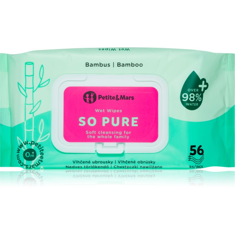 Petite&Mars So Pure chusteczki nawilżane dla dzieci 4x56 szt.