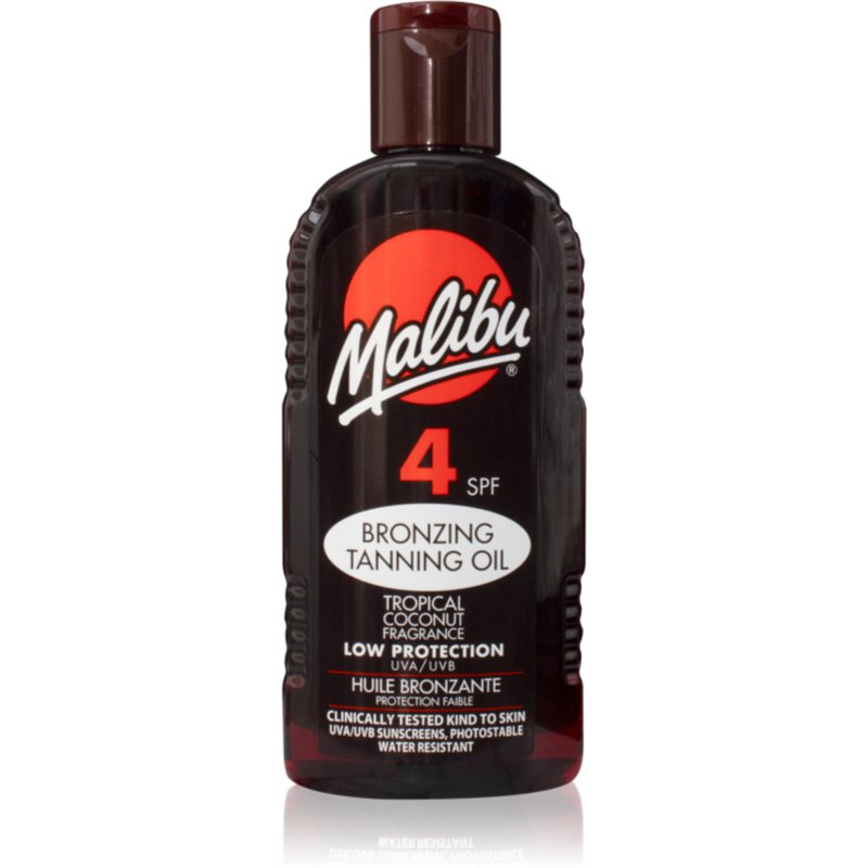 MALIBU Bronzing Tanning Oil SPF4 preparat do opalania ciała 200 ml dla kobiet