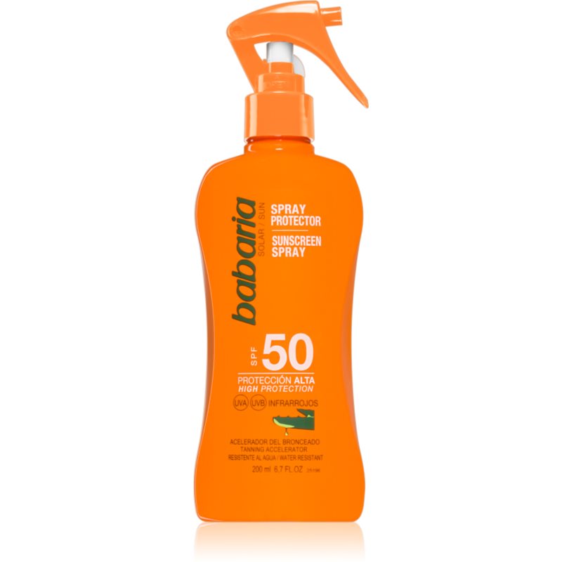 Spray przeciwsłoneczny Babaria Sunscreen Lotion With Aloe Vera SPF50 200 ml (8410412000574)