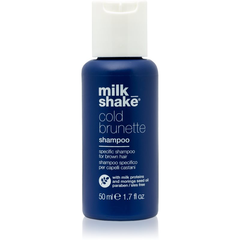 Milk Shake Cold Brunette szampon neutralizujący żółte odcienie do włosów w odcieniach brązu 50 ml