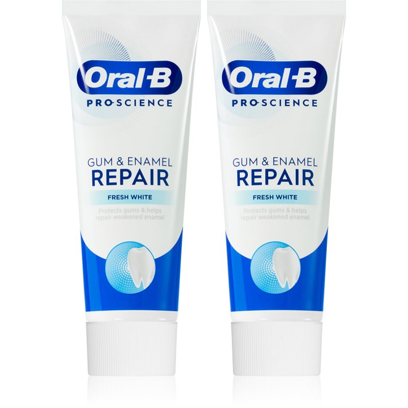 Pasta do zębów ORAL-B Pro-Science Gum & Enamel Repair Fresh White 75 ml 2 szt.