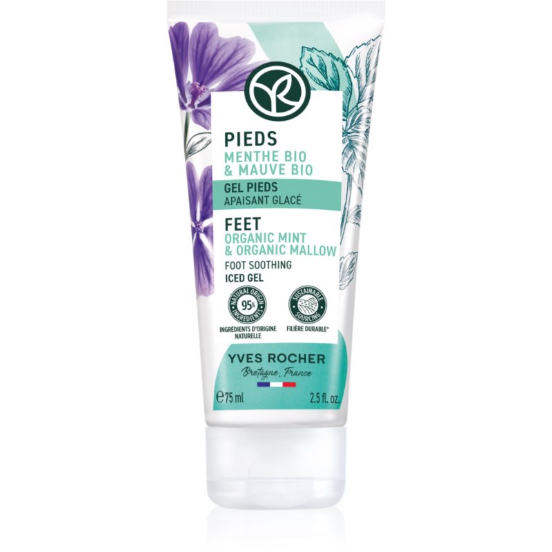 Yves Rocher Mięta Bio & Malwa Bio - Łagodząco-chłodzący żel do stóp 75ml