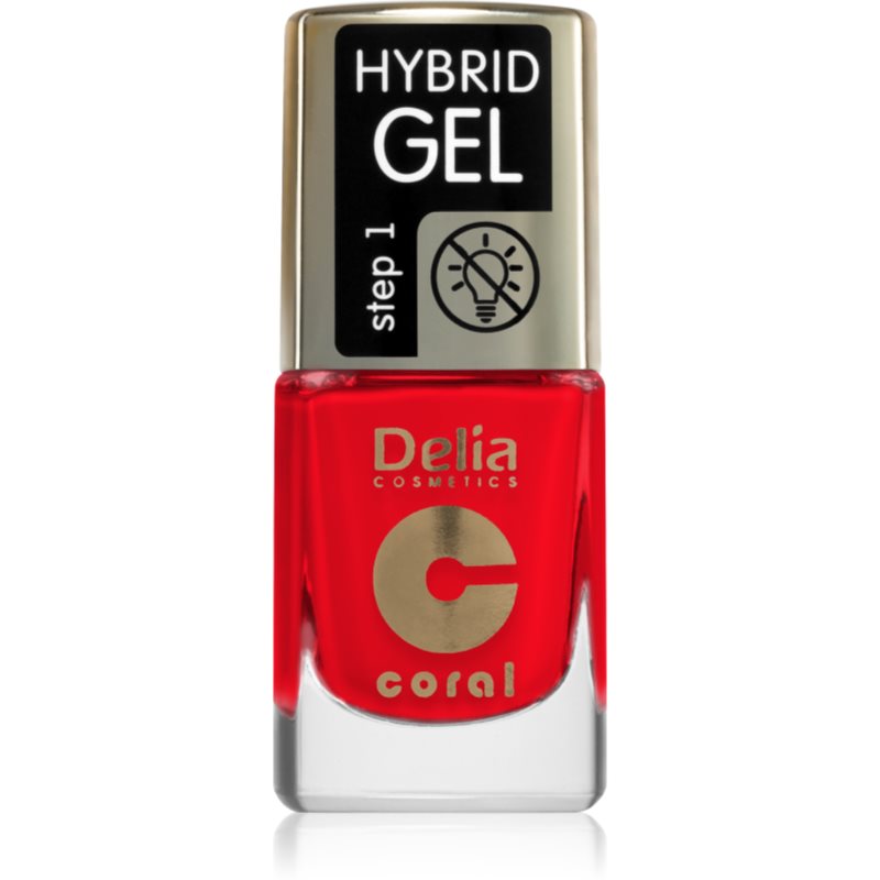 Delia Cosmetics Coral Hybrid Gel hybrydowy lakier do paznokci bez użycia lampy UV/LED odcień 125 11 ml