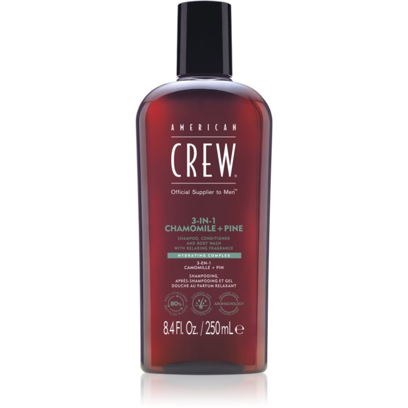 American Crew 3w1 Chamomile&Pine, szampon, odżywka i żel pod prysznic w jednym, 250ml