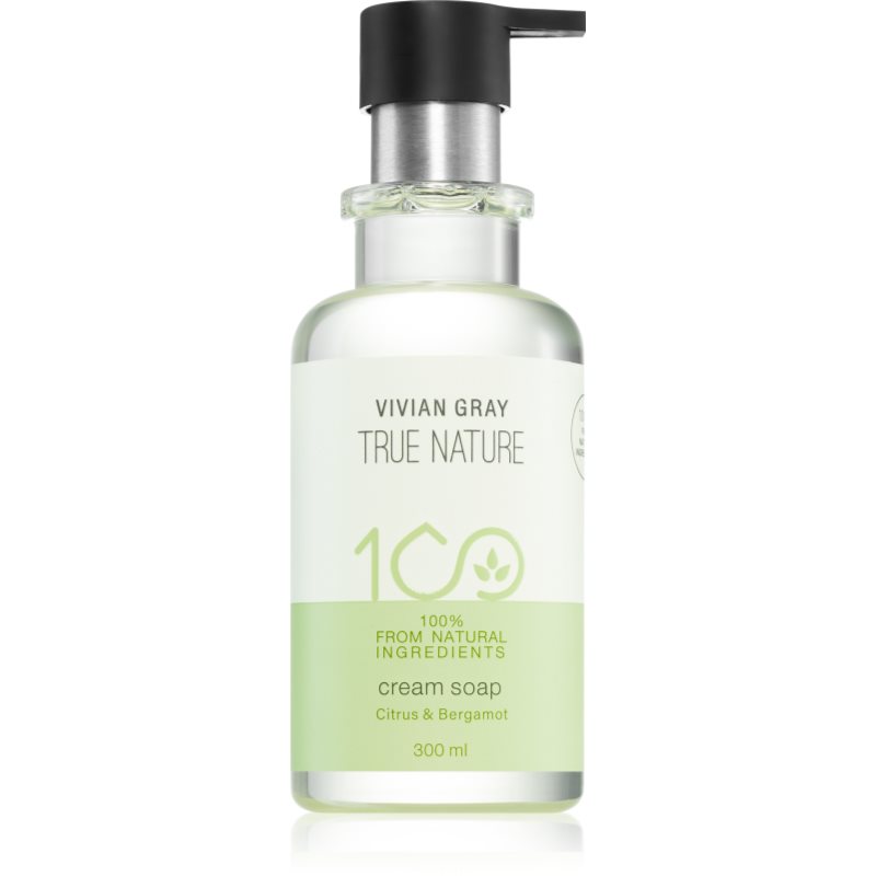 Vivian Gray True Nature Citrus & Bergamot kremowe mydło o działaniu odświeżającym 300 ml
