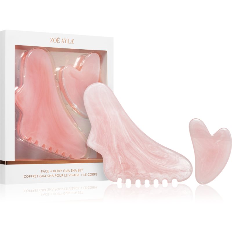Zoë Ayla Face & Body Gua Sha Set akcesoria do masażu do twarzy i ciała