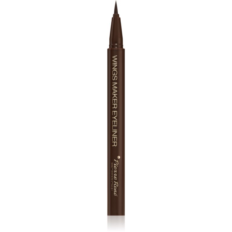 Pierre René - WINGS MAKER EYELINER - Pisak do oczu - BROWN