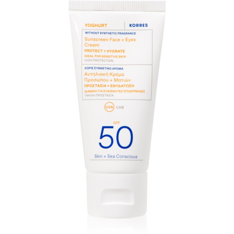 KORRES YOGHURT Krem-żel ochronny do twarzy i oczu SPF50, 50ml