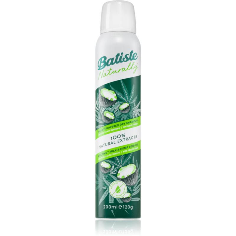 BATISTE Naturally Suchy Szampon do włosów z Mlekiem Kokosowym i Olejem z Konopii 200ml