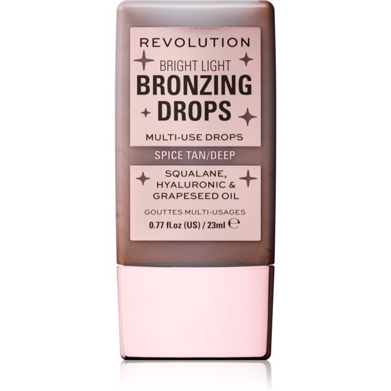 Makeup Revolution Bright Light krople brązujące do ciała W115 Spice Tan 23ml