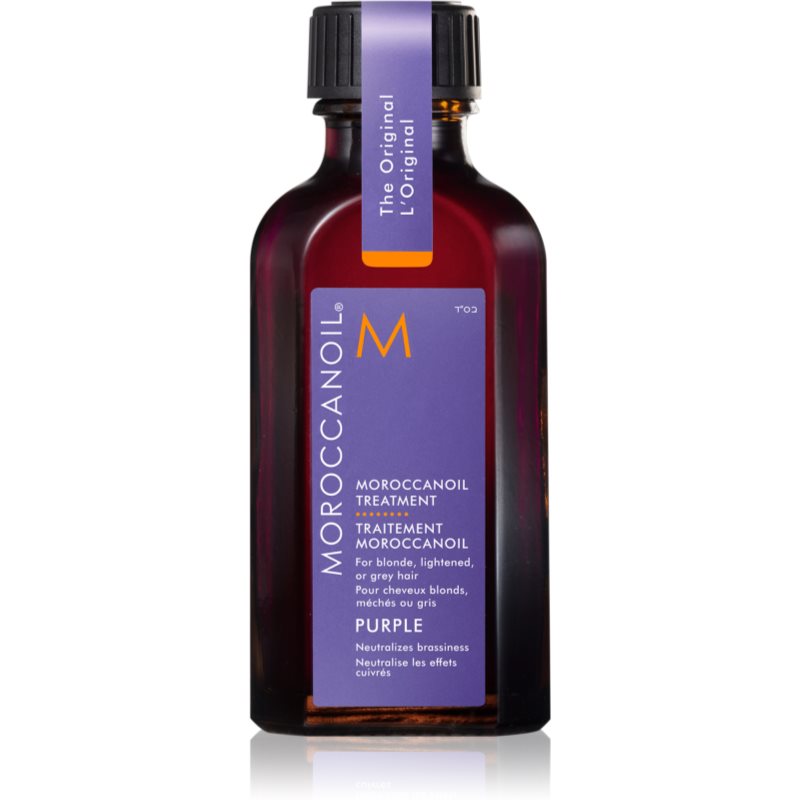 Moroccanoil - Soin Moroccanoil Violet - Kuracja Do Włosów Blond, Pasemek I Siwych - Moroccan Oil Treatment Purple 50ml - Dla Kobiet
