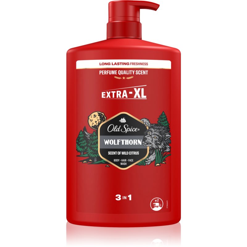 Old Spice Night Panther Męski żel pod prysznic i szampon 1000 ml 3 w 1 do mycia włosów, twarzy i ciała Długotrwały świeży zapach o jakości perfum