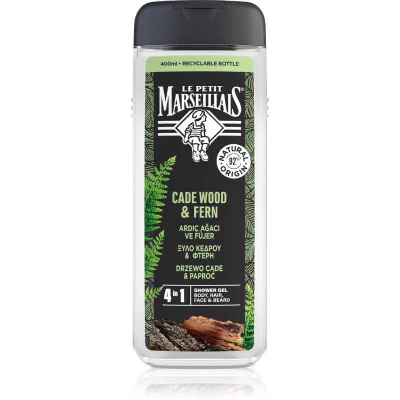Le Petit Marseiliais Men Żel pod prysznic Drzewo Cade&Paproć 400 ml