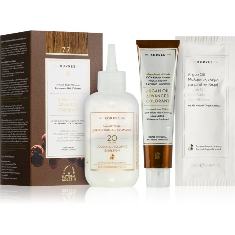 Korres Argan Oil gotowymi Coloration Light Brown 5.0, 145 ML 145 ml 0500272