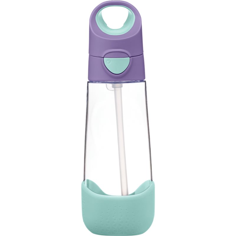 B.Box Bottle with Straw butelka ze słomką Lilac Pop 600 ml