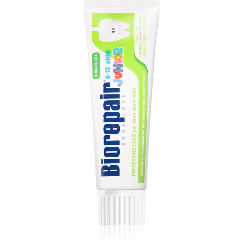 Biorepair Junior pasta do zębów dla dzieci bez fluoru 6-12 lat Miętowa 75ml