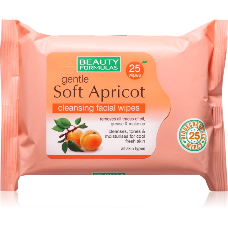Beauty Formulas oczyszcz chusteczki Morela 30szt