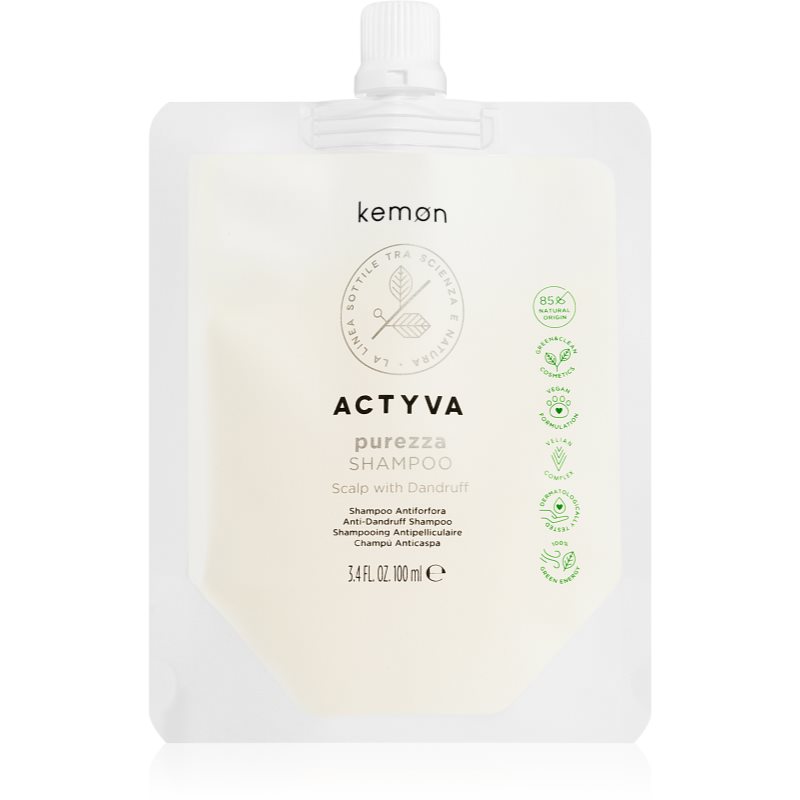 Kemon Actyva Purezza szampon oczyszczający do podrażnionej skóry głowy 100 ml